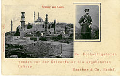 Ansichtskarte Kairo 1898 - Kaiserfeier