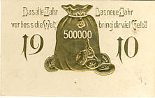 Ansichtskarte Neujahr 1910