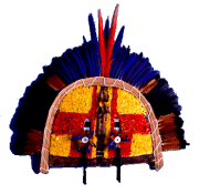 Brasilianische Federmaske