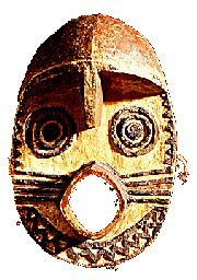 Afrikanische Maske aus Burkina Faso.