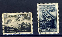 Russische Briefmarken aus der Zeit des 2. Weltkriegs