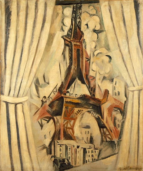 Robert Delaunay: Durchblick auf den Eiffelturm, 1910, Öl auf Leinwand, K20 – Kunstsammlung Nordrhein-Westfalen