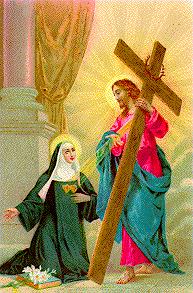 Andachtsbildchen mit St. Klara