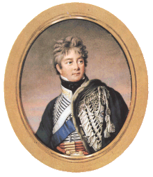 König Georg IV von England, Miniatur von Henry Bone, 1805, Ashmolean Museum, Oxford.