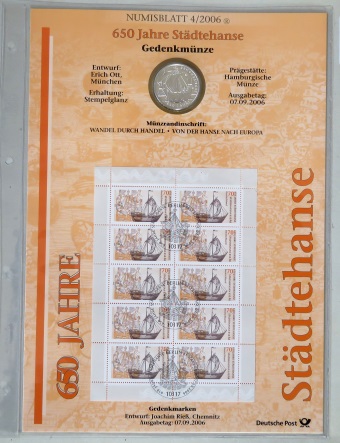 Deutsches Numisblatt mit 10 Euro-Mnze von 2006