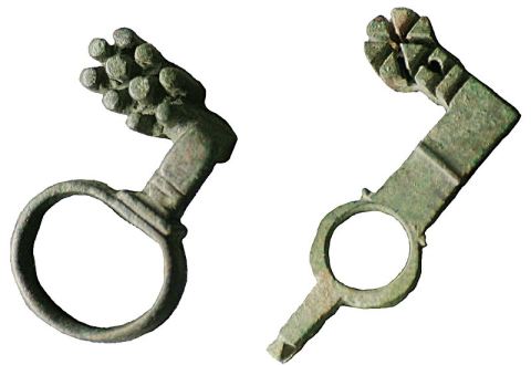 Rmische Ringschlssel aus dem 2. oder 3. Jahrhundert