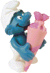 Schlumpf mit Schultüte (www.smurfshop.com)