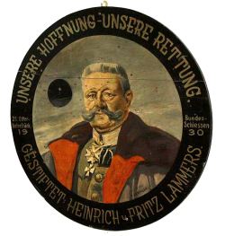 Ehren-Schtzenscheibe mit Reichsprsident Paul von Hindenburg 