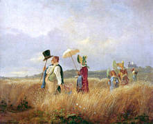 Typisches Biedermeier Bild von Carl Spitzweg