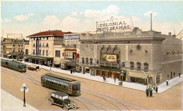 Elektrischer Streetcar in Richmond, Virginia, in den 1920er Jahren