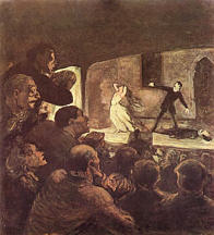Theaterszene, Gemälde von Honoré Daumier