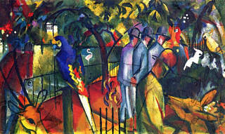 Zoologischer Garten - Gemlde von August Macke vom Jahr 1912